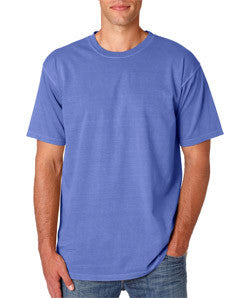 1717 Chouinard Adult Ring-Spun Cotton Tee Flo Blue Pgmdye
