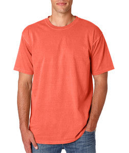 1717 Chouinard Adult Ring-Spun Cotton Tee Bright Salmon Pgmdye