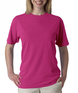 1717 Chouinard Adult Ring-Spun Cotton Tee Raspberry Dirdye
