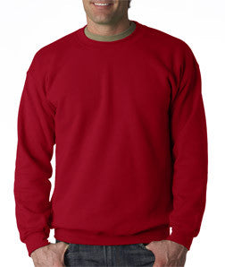 18000 Gildan Adult Heavy BlendCrew Neck Sweatshirt Cardinal Red