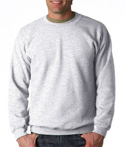 18000 Gildan Adult Heavy BlendCrew Neck Sweatshirt Ash (50/50)