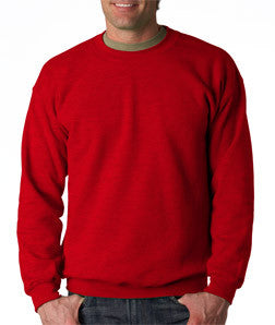 18000 Gildan Adult Heavy BlendCrew Neck Sweatshirt Antique Cherry Red (50/50)