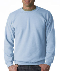 18000 Gildan Adult Heavy BlendCrew Neck Sweatshirt Light Blue