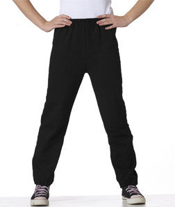 18200B Gildan Youth Heavy BlendSweatpants Black
