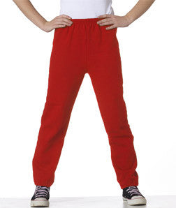 18200B Gildan Youth Heavy BlendSweatpants Red