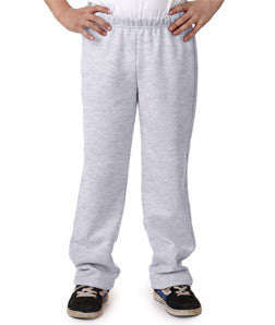 18400B Gildan Youth Heavy BlendOpen Bottom Sweatpants Ash (50/48/2)