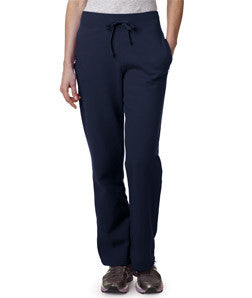 18400FL Gildan Missy Fit Heavy BlendOpen Bottom Sweatpants Navy