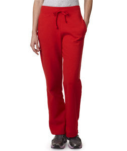 18400FL Gildan Missy Fit Heavy BlendOpen Bottom Sweatpants Red