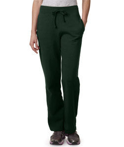 18400FL Gildan Missy Fit Heavy BlendOpen Bottom Sweatpants Forest