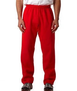18400 Gildan Adult Heavy BlendOpen-Bottom Sweatpants Red