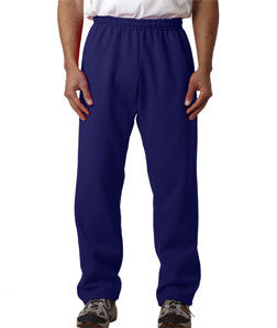 18400 Gildan Adult Heavy BlendOpen-Bottom Sweatpants Purple