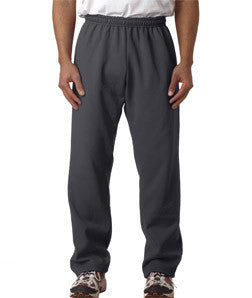 18400 Gildan Adult Heavy BlendOpen-Bottom Sweatpants Charcoal