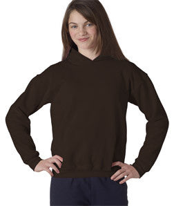 18500B Gildan Youth Heavy BlendHooded Sweatshirt Dark Chocolate