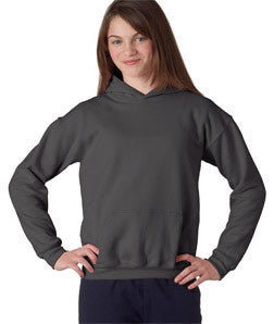 18500B Gildan Youth Heavy BlendHooded Sweatshirt Charcoal