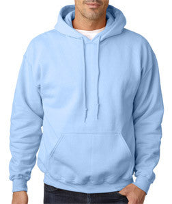 18500 Gildan Adult Heavy BlendHooded Sweatshirt Light Blue