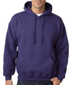 18500 Gildan Adult Heavy BlendHooded Sweatshirt Purple