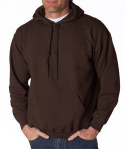 18500 Gildan Adult Heavy BlendHooded Sweatshirt Dark Chocolate