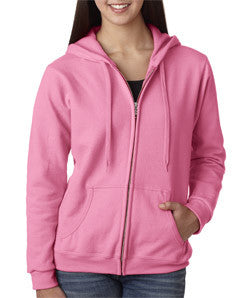 18600FL Gildan Missy Fit Heavy BlendFull-Zip Hooded Sweatshirt Azalea