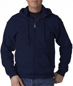 18600 Gildan Adult Heavy BlendFull-Zip Hooded Sweatshirt Navy