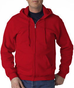 18600 Gildan Adult Heavy BlendFull-Zip Hooded Sweatshirt Red