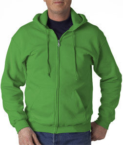 18600 Gildan Adult Heavy BlendFull-Zip Hooded Sweatshirt Irish Green