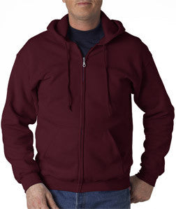 18600 Gildan Adult Heavy BlendFull-Zip Hooded Sweatshirt Maroon