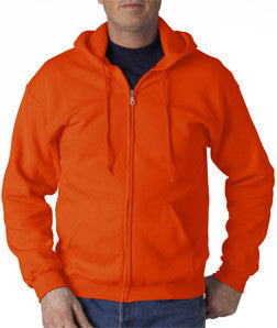 18600 Gildan Adult Heavy BlendFull-Zip Hooded Sweatshirt Orange
