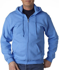 18600 Gildan Adult Heavy BlendFull-Zip Hooded Sweatshirt Carolina Blue