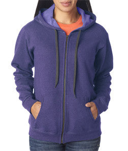 18700FL Gildan Missy Fit Heavy BlendVintage Full-Zip Hooded Sweatshirt Lilac