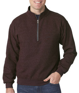 18800 Gildan Adult Heavy BlendVintage 1/4-Zip Cadet Collar Sweatshirt Russet