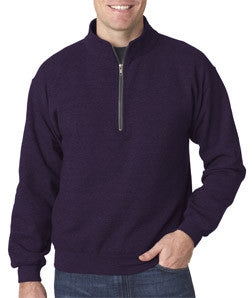 18800 Gildan Adult Heavy BlendVintage 1/4-Zip Cadet Collar Sweatshirt Blackberry (50/50)