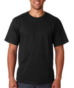 188 Jerzees Adult High CottonT-Shirt Black