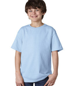 2000B Gildan Youth Ultra CottonT-Shirt Light Blue