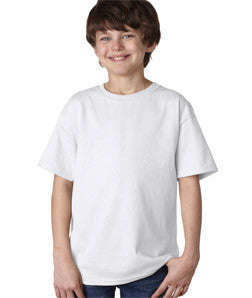 2000B Gildan Youth Ultra CottonT-Shirt Pfd White