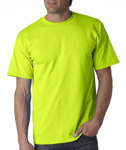 2000T Gildan Adult Tall Ultra CottonT-Shirt Safety Green