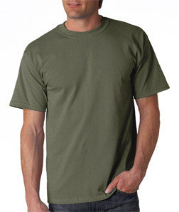 2000 Gildan Adult Ultra CottonT-Shirt Military Green