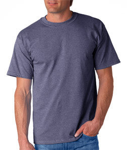 2000 Gildan Adult Ultra CottonT-Shirt Heather Indigo (50/50)