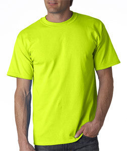 2000 Gildan Adult Ultra CottonT-Shirt Safety Green (50/50)