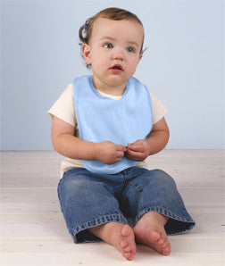 2003 Rabbit Skins Organic 2-Ply Baby Rib Bib Light Blue