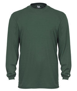 2104 Badger Youth B-Core Long-Sleeve Performance Tee Forest Green