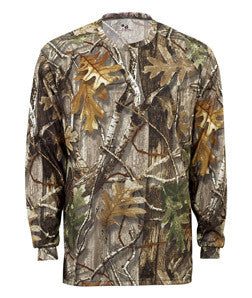 2104 Badger Youth B-Core Long-Sleeve Performance Tee Force/ Camo