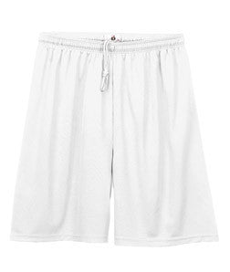 2107 Badger Youth 6" B-Dry Core Shorts White