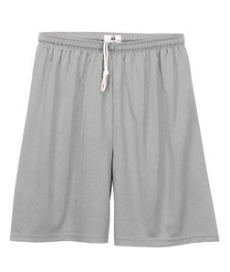 2107 Badger Youth 6" B-Dry Core Shorts Silver