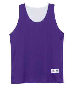 2129 Badger Youth Reverse Tank Purple/ White