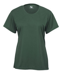 2160 Badger B-Core Girls Solid Color Short-Sleeved Performance Tee Forest Green