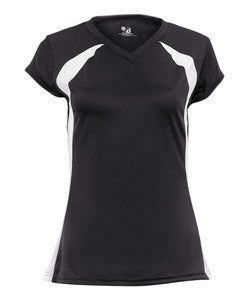 2161 Badger Zone Girls/Youth Athletic Jersey Black/ White