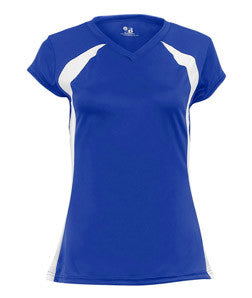 2161 Badger Zone Girls/Youth Athletic Jersey Royal/ White