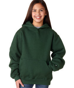 2254 Badger Youth Hooded Sweatshirt Forest Green