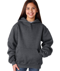 2254 Badger Youth Hooded Sweatshirt Charcoal (60/40)