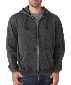 2360 Weatherproof Adult Blended Peace Full-Zip Hooded Fleece Black